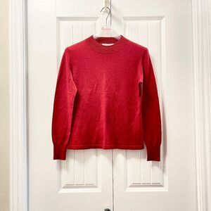 Vintage Made in Italy Wool Crewneck Sweater Red– M